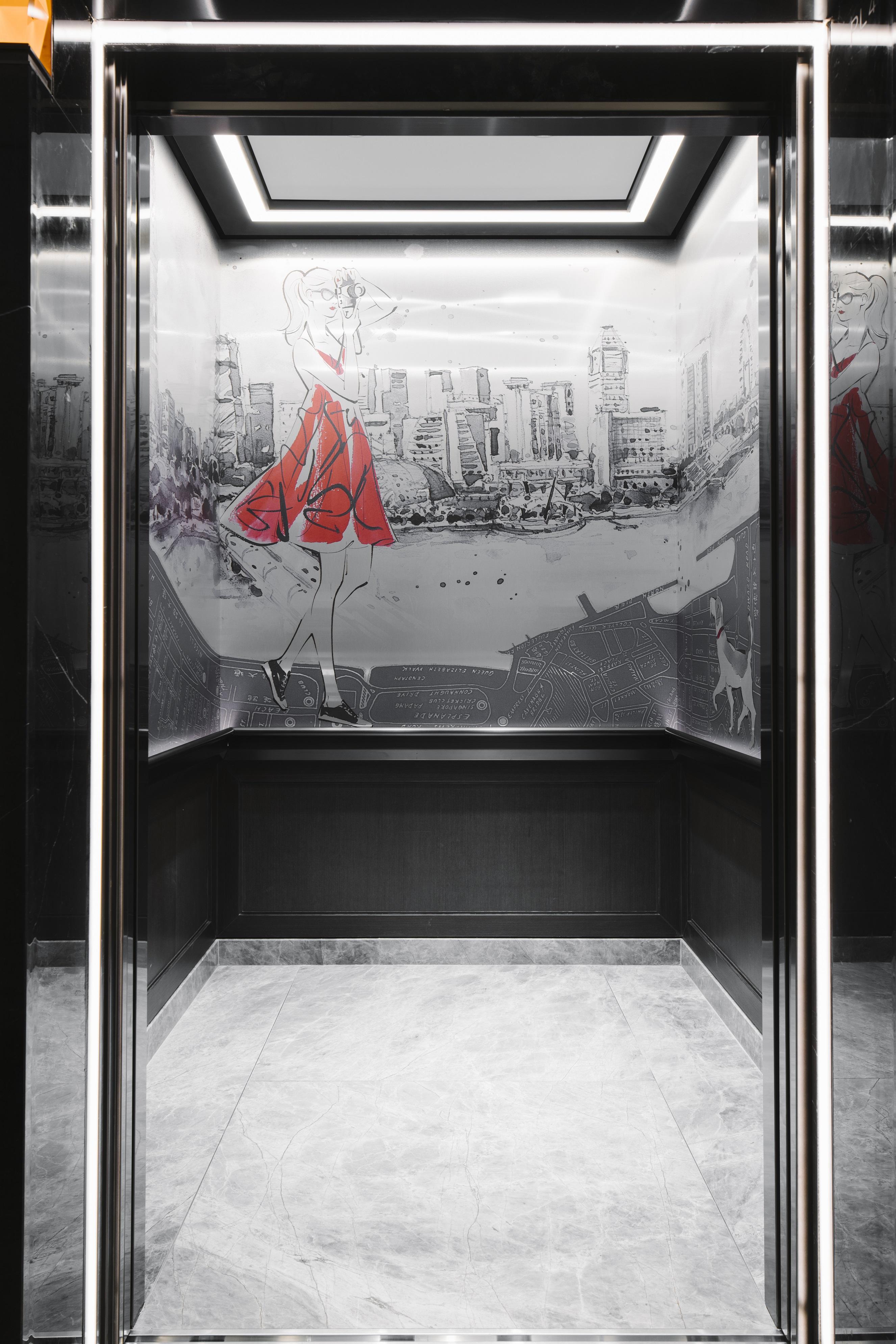 Grand Park City Hall Singapore Exterior photo The elevator of the hotel